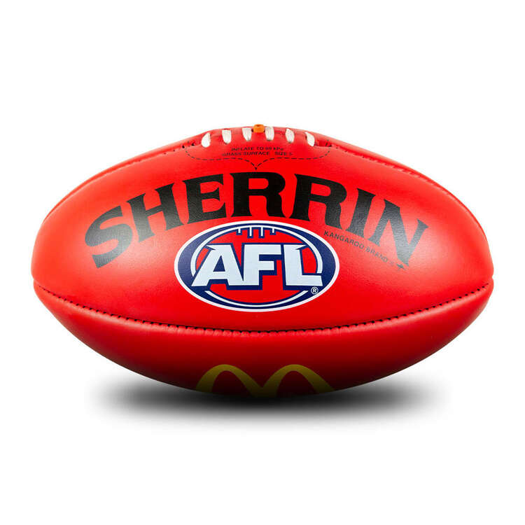 Sherrin KB Official AFL Red Game Ball